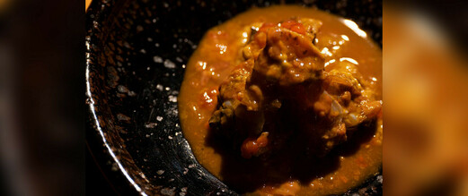 蟹のブランデー漬け