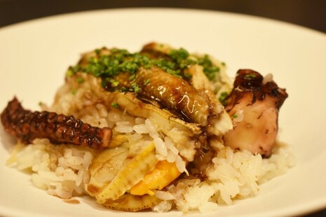 穴子と真ダコ 帆立貝のリゾピラフ(2人前)