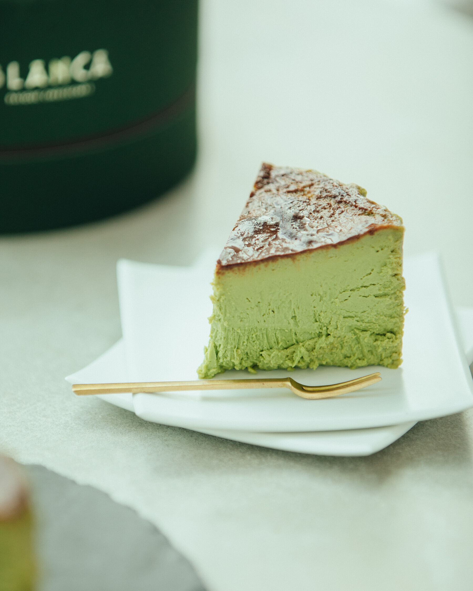BLANCA verde(ベルデ)抹茶のバスクチーズケーキ
