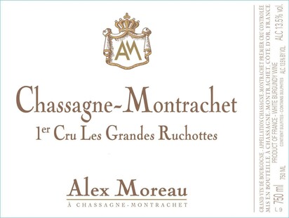 【フランス・ブルゴーニュ】2023 シャサーニュ・モンラッシェ プルミエ・クリュ グランド・リュショット / アレックス・モロー 750ml
