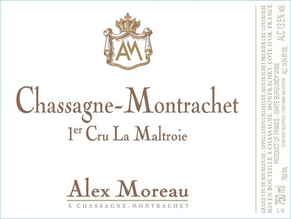 【フランス・ブルゴーニュ】2023 シャサーニュ・モンラッシェ プルミエ・クリュ ラ・マルトロワ / アレックス・モロー 750ml