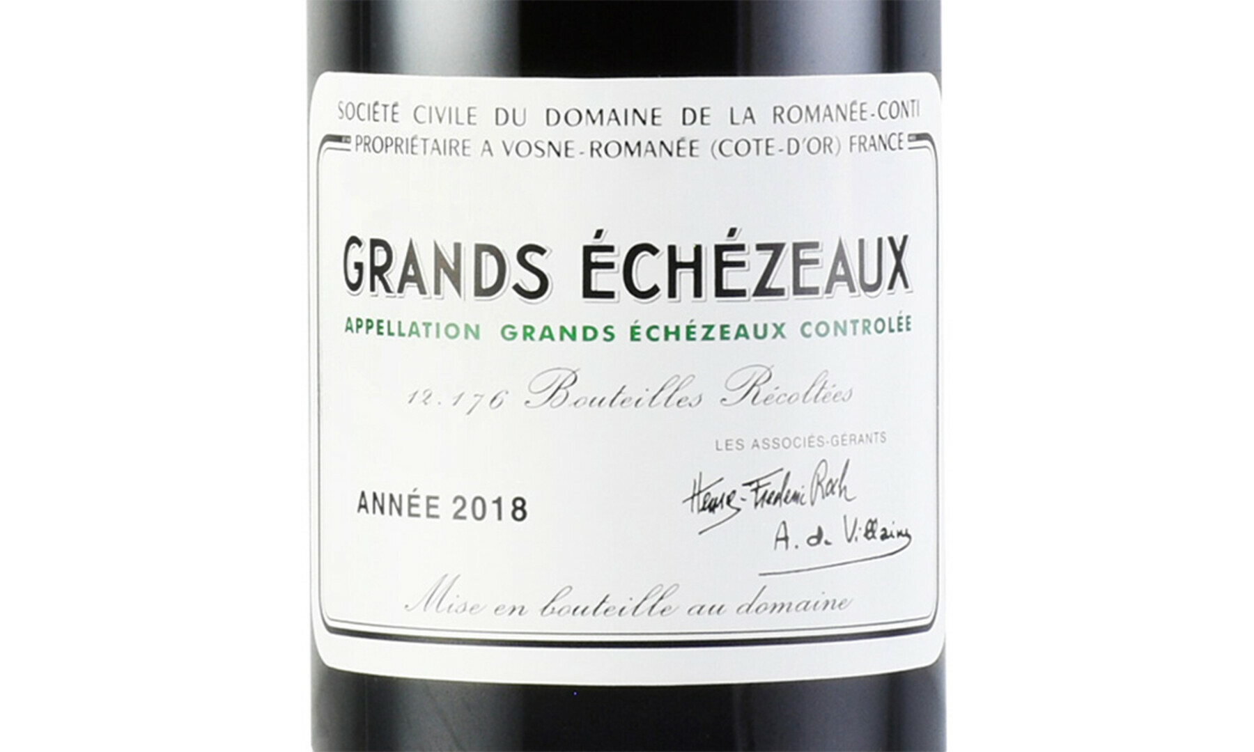 ブルゴーニュ・赤】ロマネコンティ グラン エシェゾー 2018 正規品 DRC