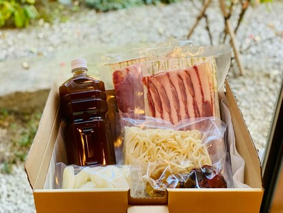 [北海道/九州へ配送]信州の天然きのこ鍋（猪肉）